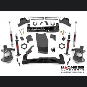 Chevy Silverado 1500 4WD Suspension Lift Kit w/ Lifted Struts - 7" Lift - Aluminum & Stamped Control Arms